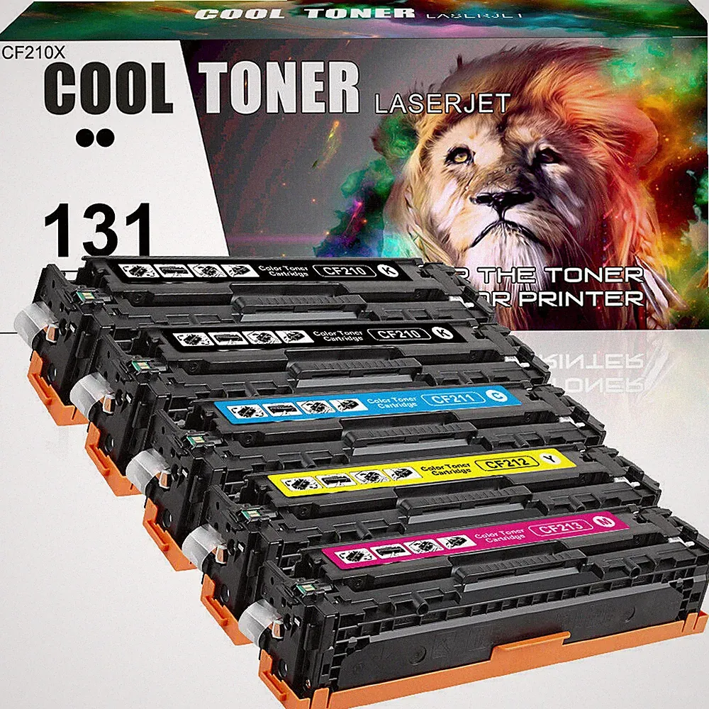 5PK For HP LaserJet Pro 200 M251nw M276n M276nw MFP Color Toner CF210A 131A ink