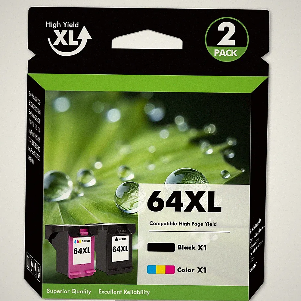 64XL Ink Cartridges for HP 64 XL Envy 6234 6255 7155 7800 7855 7858 7864 Combos