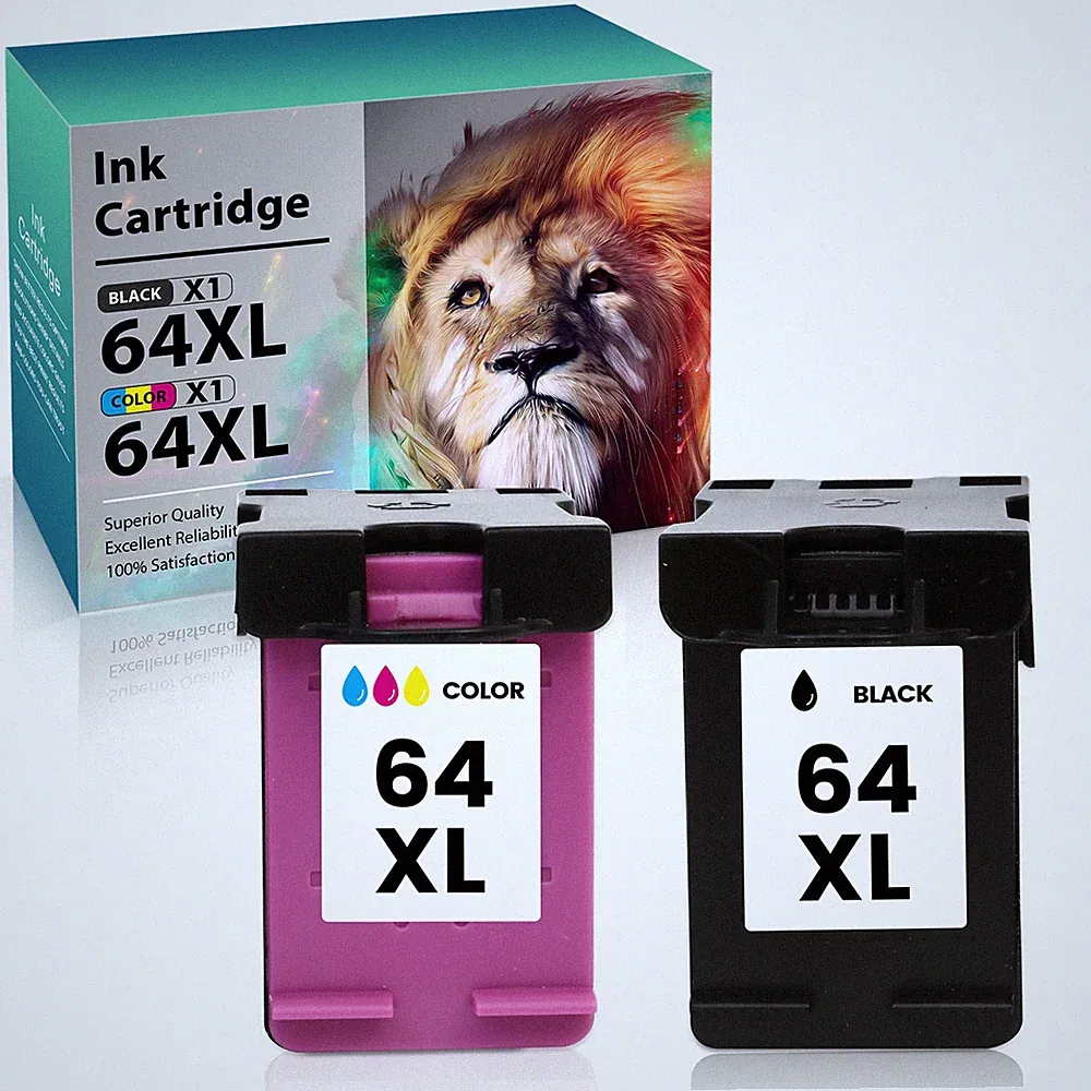 64XL Ink Cartridges for HP Envy Photo 7855 7155 7858 6255 7800 7164 6255 Printer