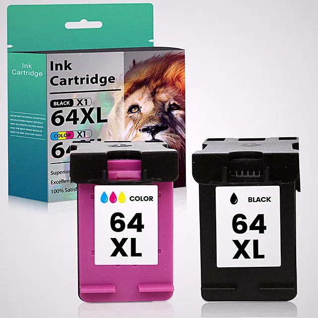 64XL XXL Black Color Ink Cartridge for HP 64 Envy 7155 7158 7855 7858 Printer