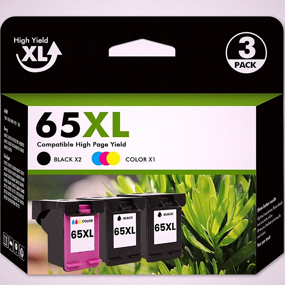 65XL 65 Ink Cartridges For HP ENVY 5010 5052 5055 Deskjet 2600 2652 3755 Printer