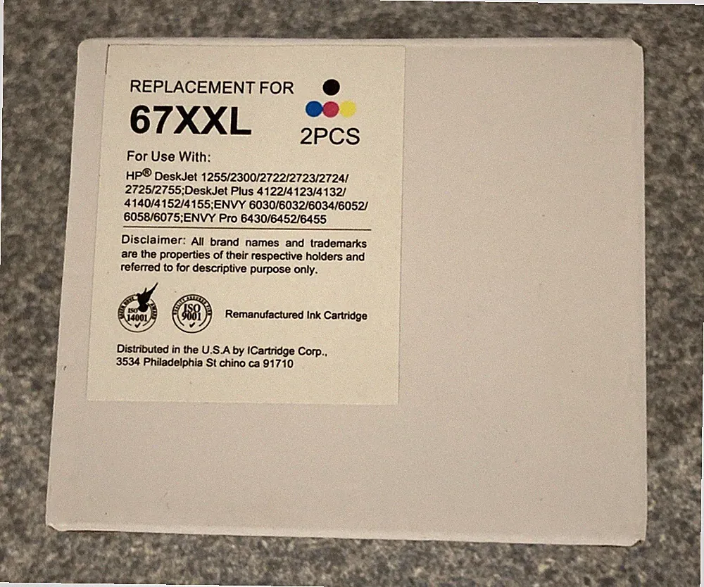 67XL Ink Cartridge 67XXL for HP Envy, Deskjet