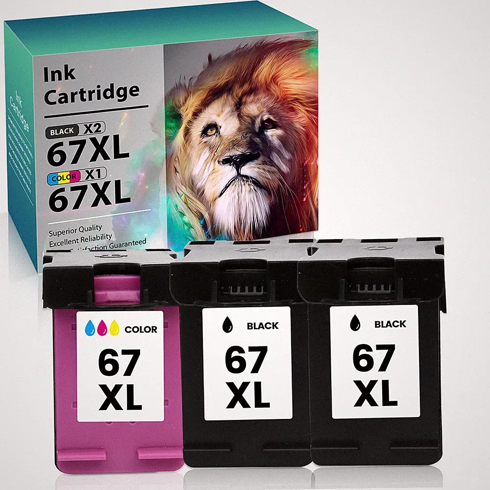 67xl Ink Cartridges for HP 67 XL For Deskjet 2755 4155 Envy 6000 6055 Printer