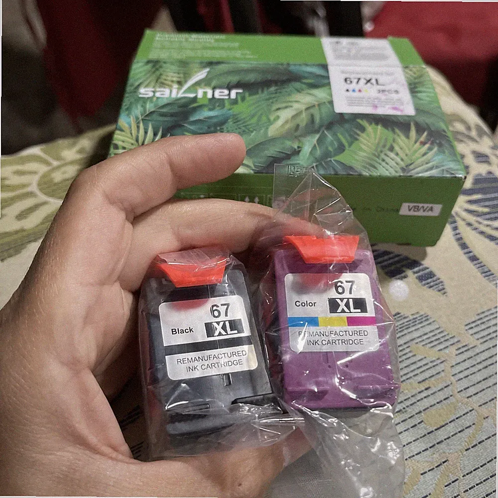 67XL Ink Cartridges for HP Ink 67 Deskjet 2700 2755 2855 4152 4155