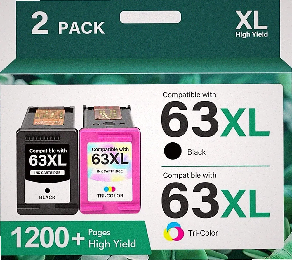 Cool Toner 63 63XL Ink Cartridges Black and Color Combo Pack Replacement