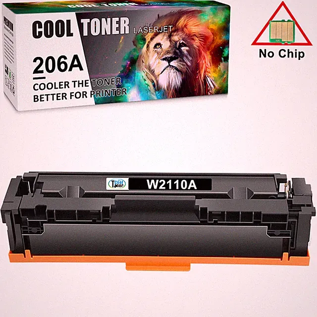 For HP 206A 206 A Black Ink Toner Color Laserjet Pro MFP M283fdw M255dw No Chip