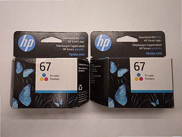 HP 67 Tri-color Original Ink Cartridge(2)