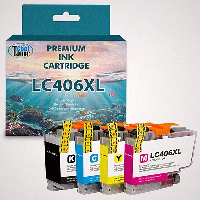 LC 406 XL Ink Cartridges for Brother MFC-J4335DW MFC-J4345DW MFC-J4535DW J5855DW